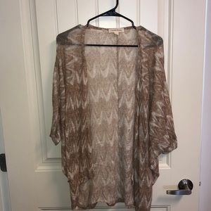 Lightweight half sleeve cardigan